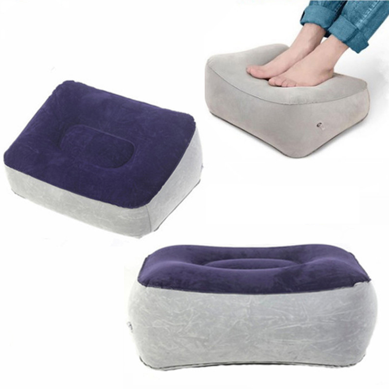Footrest Under Desk - Repose-pieds gonflable en PVC, coussin d'air